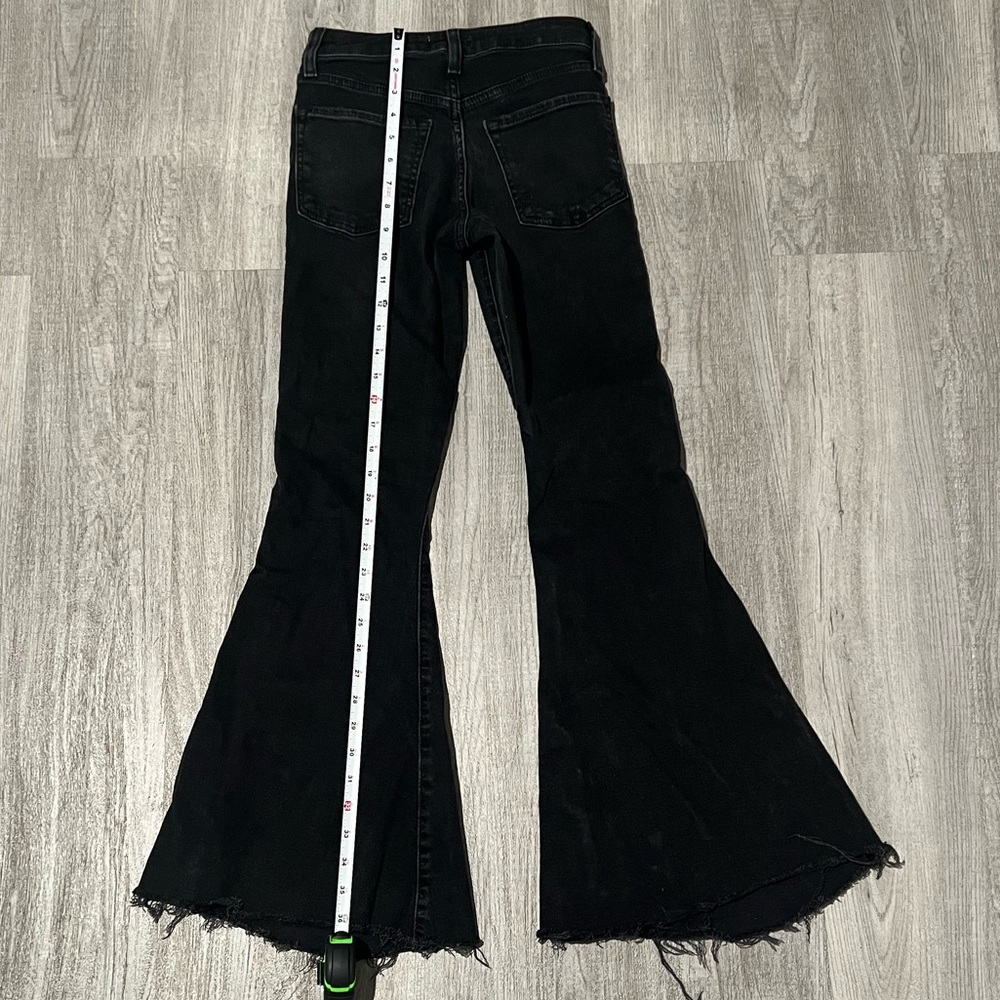 Forever 21 XS faded black bellbottom jeans - Picture 14 of 16